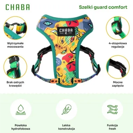 CHABA Szelki Guard Comfort Story III bezuciskowe M 1,6cm Jumbo-2038188