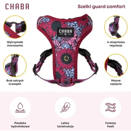 CHABA Szelki Guard Comfort Story III bezuciskowe L 2,0cm Lakota-2038212