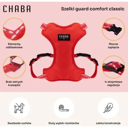 CHABA Szelki Guard Comfort Classic XL czerwone-2038320