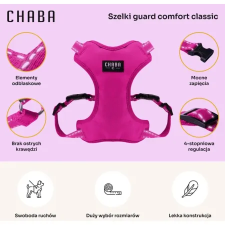 CHABA Szelki Guard Comfort Classic M fuksja-2038338