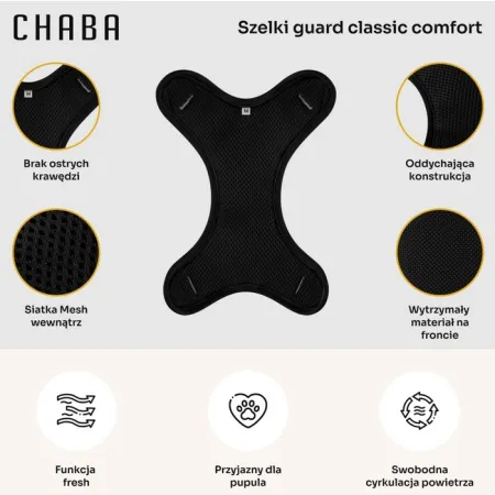 CHABA Szelki Guard Comfort Classic M fuksja-2038339