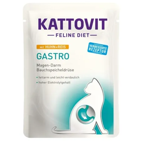 Kattovit Feline Diet Gastro kurczak i ryż saszetka 85g-2038500
