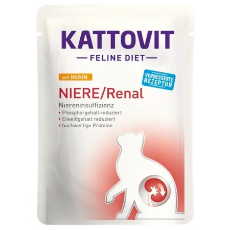 Kattovit Feline Diet Niere/Renal kurczak saszetka 85g-2038512