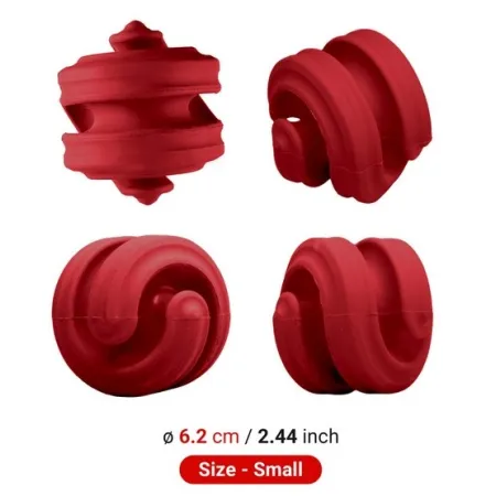 PetDreamHouse Zabawka gumowa Geo-Hex czerwona-2038731