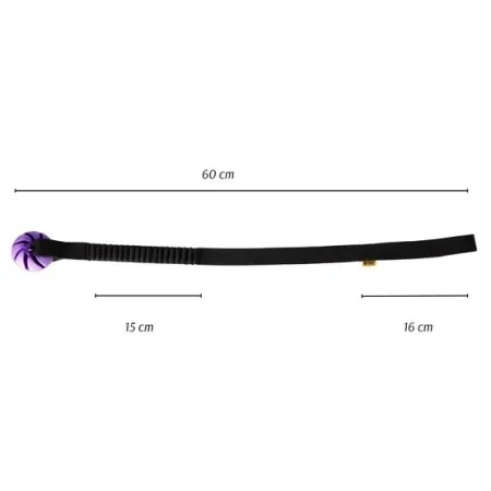 Dingo Zabawka dla psa - Szarpak Piłka z rączką bungee 6cm-2038779