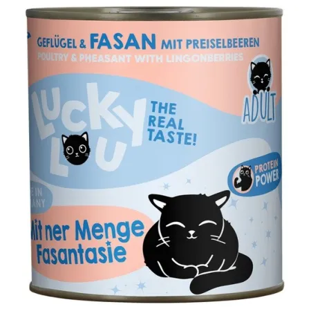 Lucky Lou Lifestage Adult Drób i bażant puszka 800g-2038792