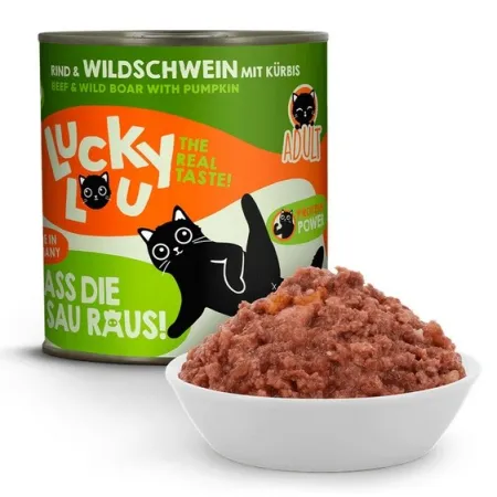 Lucky Lou Lifestage Adult Wołowina i dzik puszka 800g-2038805