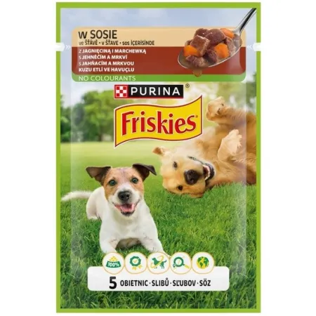 Friskies Dog Adult Jagnięcina i marchewka w sosie saszetka 85g