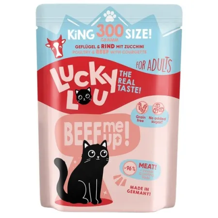 Lucky Lou Lifestage Adult Drób i wołowina saszetka 300g-2038961