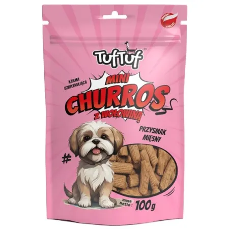 TUF TUF Mini Churros z wołowiną dla psa 100g