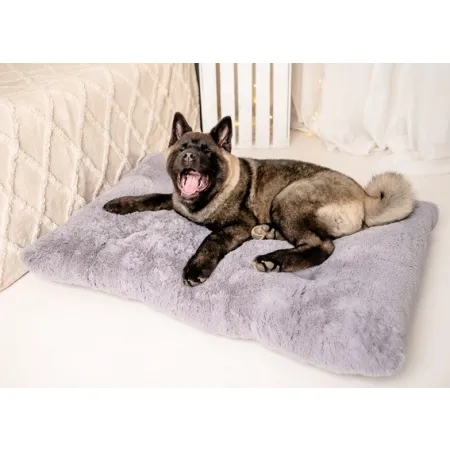 MIMIKO Pets Legowisko Shaggy prostokątne XXL 115x75cm szare-2039100