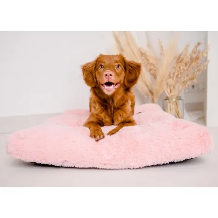 MIMIKO Pets Legowisko Shaggy prostokątne XXL 115x75cm różowe-2039104