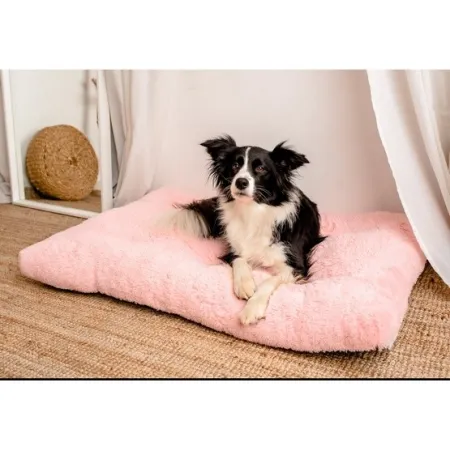 MIMIKO Pets Legowisko Shaggy prostokątne XXL 115x75cm różowe-2039105