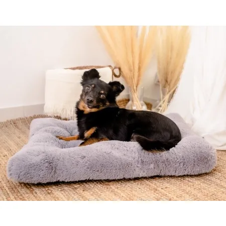 MIMIKO Pets Legowisko Shaggy prostokątne L 65x45cm szare-2039123