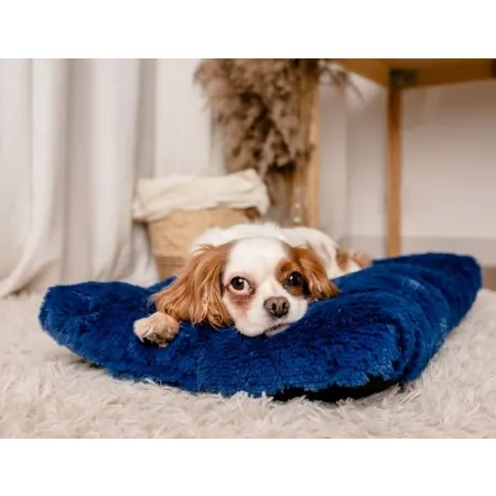 MIMIKO Pets Legowisko Shaggy prostokątne L 65x45cm chabrowe-2039131