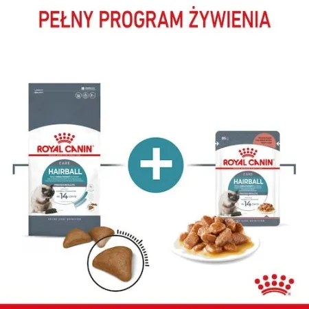 Royal Canin Hairball Care karma sucha dla kotów dorosłych, eliminacja kul włosowych 4kg-2039502