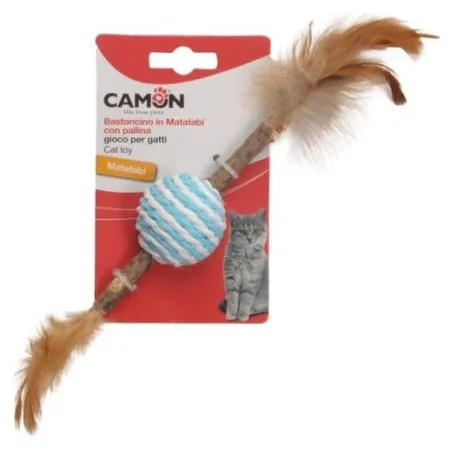 Camon Cat Toy Matatabi z kulą i piórkami-2039540