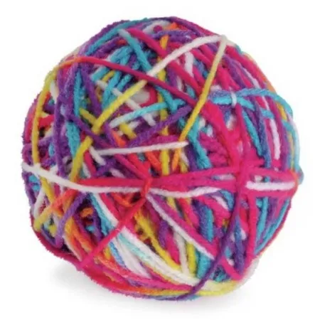 Camon Cat Toy Piłeczka z włóczką i dzwonkiem-2039542