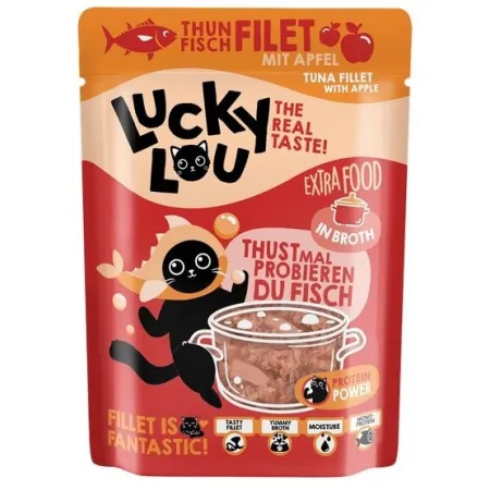 Lucky Lou Extrafood Tuńczyk i jabłko w bulionie saszetka 70g-2039675