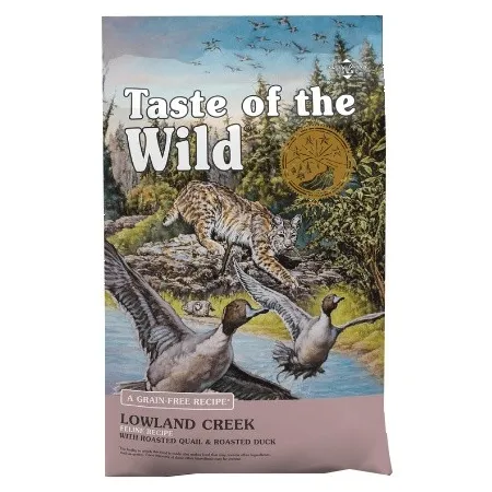 Taste of the Wild Lowland Creek Feline z przepiórką i kaczką 6,6kg-2039706
