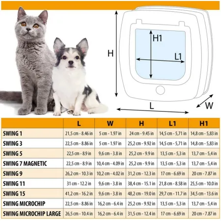Ferplast Swing 5 Drzwiczki szare [72103021]-2039763