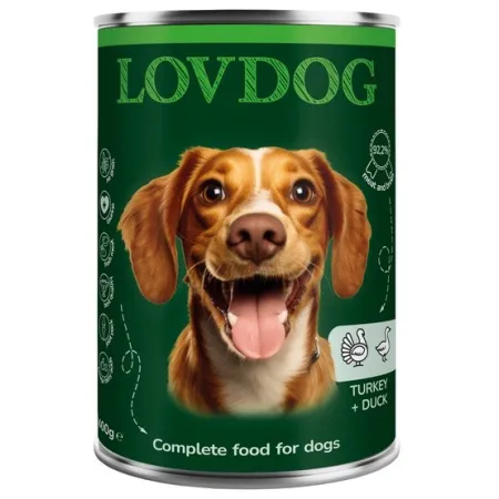 Lovdog Turkey & Duck puszka 400g