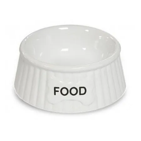 Yarro/Moderna Miska ceramiczna dla psa Food biała [Y2753]