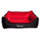 Bimbay Pokrowiec do kanapy Minky r.3 - 100x80cm czarny-czerwony-2031024