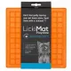 LickiMat Playdate Kwadrat miękki pomarańczowy