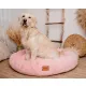MIMIKO Pets Legowisko Shaggy okrągłe XXL 100cm różowe-2037548