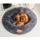 MIMIKO Pets Legowisko Shaggy okrągłe XL 75cm grafitowe-2037564