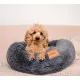 MIMIKO Pets Legowisko Shaggy okrągłe L 60cm grafitowe-2037582