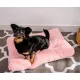 MIMIKO Pets Legowisko Shaggy prostokątne XL 85x65cm różowe-2039120