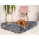 MIMIKO Pets Legowisko Shaggy prostokątne L 65x45cm grafitowe-2039126
