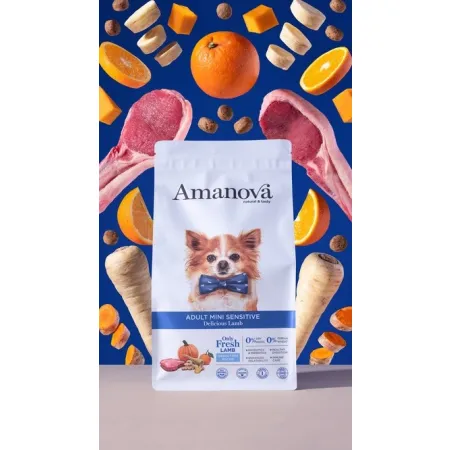 Amanova Dog Adult Mini Sensitive Delicious Lamb - jagnięcina 7kg-2040035