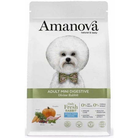 Amanova Dog Adult Mini Digestive Divine Rabbit - królik 7kg