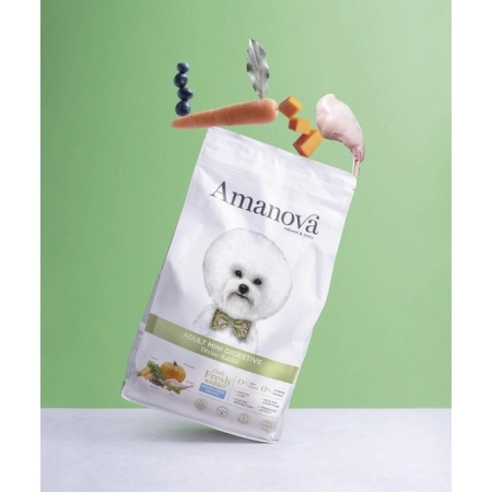 Amanova Dog Adult Mini Digestive Divine Rabbit - królik 7kg-2040077