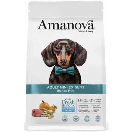 Amanova Dog Adult Mini Exigent Iberian Pork - wieprzowina 7kg
