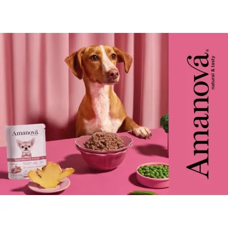Amanova Dog Adult Tasty Salmon & Turkey - łosoś i indyk saszetka 100g [P06]-2040152