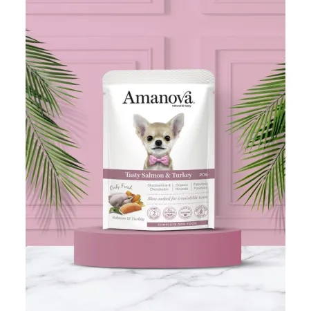 Amanova Dog Adult Tasty Salmon & Turkey - łosoś i indyk saszetka 300g [P06]-2040156
