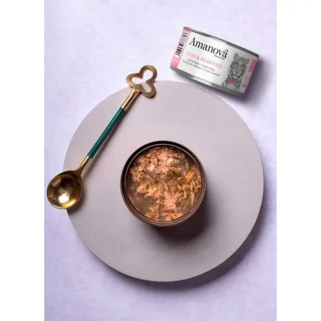 Amanova Cat Tuna & Seaweed - tuńczyk i wodorosty w galaretce puszka 70g [13]-2040250