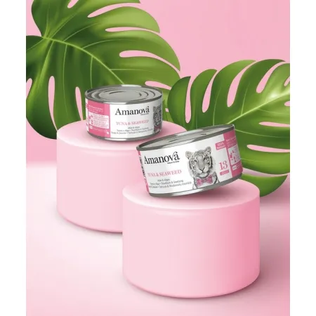 Amanova Cat Tuna & Seaweed - tuńczyk i wodorosty w galaretce puszka 70g [13]-2040251