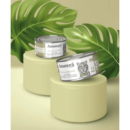 Amanova Cat Tuna & Sardines - tuńczyk i sardynki w galaretce puszka 70g [14]-2040256