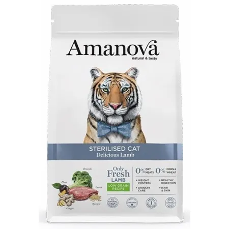 Amanova Cat Sterilised Delicious Lamb - jagnięcina 1,5kg