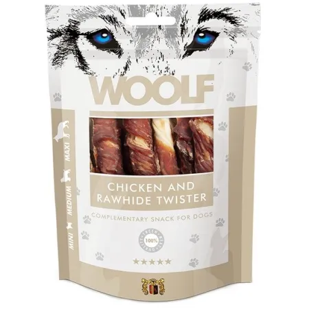Woolf Chicken & Rawhide Twister 100g-2040372