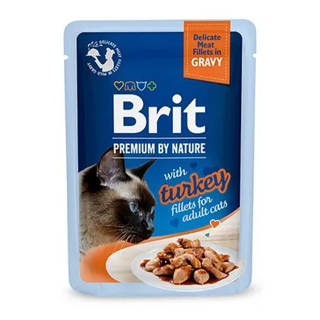Brit Premium Cat Fillets with Turkey sos saszetka 85g