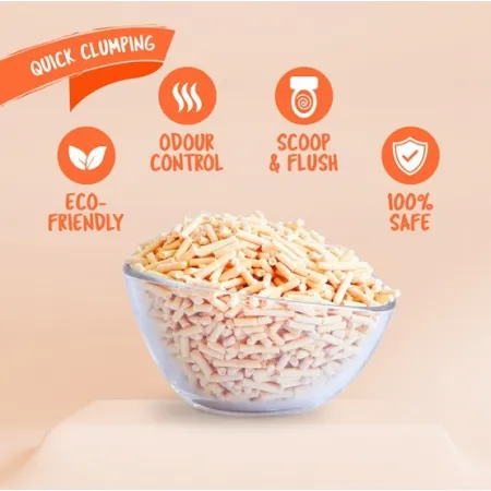 Kit Cat Żwirek ECO SoyaClump Peach 7L / 2,5kg-2040379