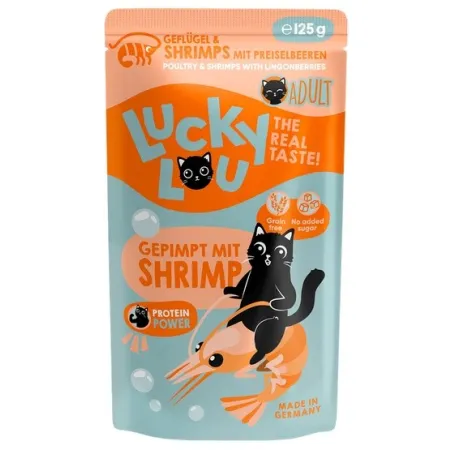 Lucky Lou Lifestage Adult Drób i krewetki saszetka 125g-2040400