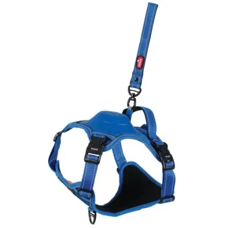 Zolux Szelki ze smyczą automatyczną Easyride XS niebieskie-2040406