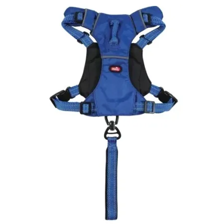 Zolux Szelki ze smyczą automatyczną Easyride M niebieskie-2040418